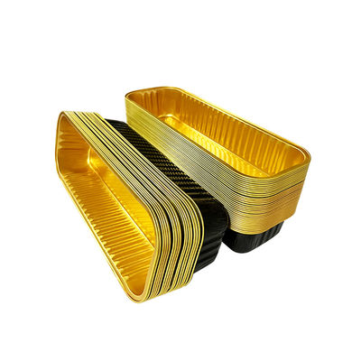 Herramienta de pasteles desechables de colores Contenedores de papel de aluminio bandeja para el embalaje de alimentos para mascotas