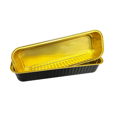 Herramienta de pasteles desechables de colores Contenedores de papel de aluminio bandeja para el embalaje de alimentos para mascotas