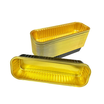 Herramienta de pasteles desechables de colores Contenedores de papel de aluminio bandeja para el embalaje de alimentos para mascotas