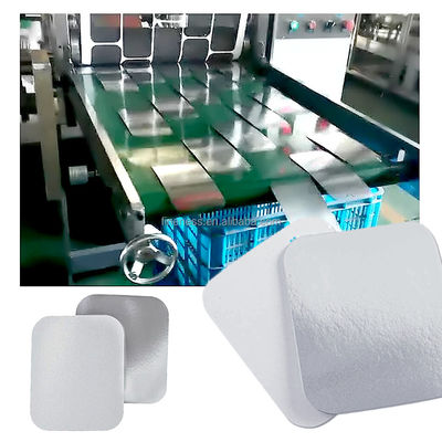 Ancho máximo del material 650 mm Máquina de fabricación de tapas de contenedores de papel de aluminio totalmente automática