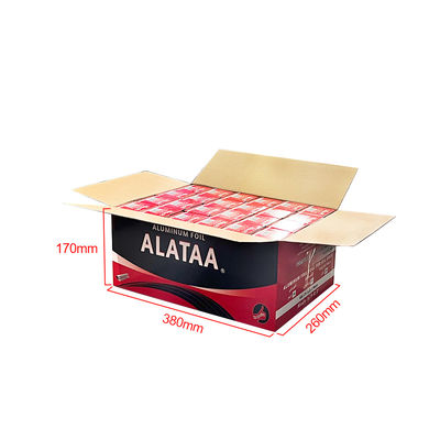 Rollo de Shisha de papel de aluminio de plata de temperatura suave con línea de corte y agujeros 145mm * 145mm