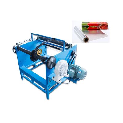 100-500 mm ancho 380V 5m/seg Máquina de repliegue de papel de papel de aluminio de un eje