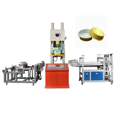 Máquina de perforar contenedores de papel de aluminio para productos de recogida