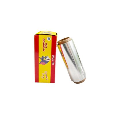 Rollo de papel desechable de papel de aluminio de plata 8011 para peluquería de 20-50mic de espesor