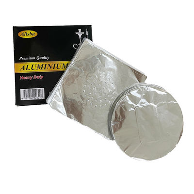 espesor personalizado 120 mm tamaño redondo papel de aluminio desechable Shisha para narguilé