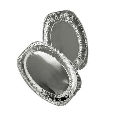 Contenedor de alimentos de aluminio de papel de aluminio grande para tostado de pavo de barbacoa desechable de calidad alimentaria