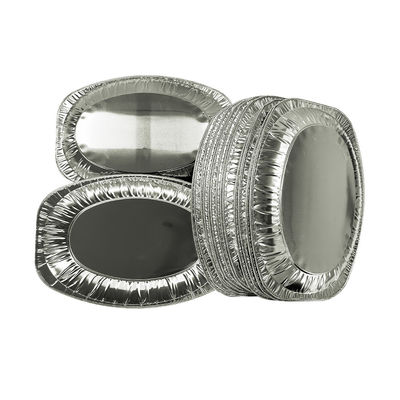 Contenedor de alimentos de aluminio de papel de aluminio grande para tostado de pavo de barbacoa desechable de calidad alimentaria
