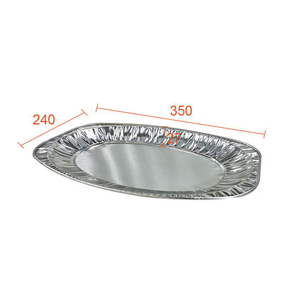Contenedor de alimentos de aluminio de papel de aluminio grande para tostado de pavo de barbacoa desechable de calidad alimentaria