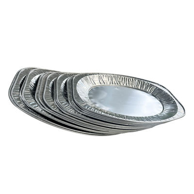 Contenedor de alimentos de aluminio de papel de aluminio grande para tostado de pavo de barbacoa desechable de calidad alimentaria