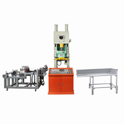 Máquina de perforar contenedores de papel de aluminio semiautomática con accionamiento eléctrico para envases de estuche