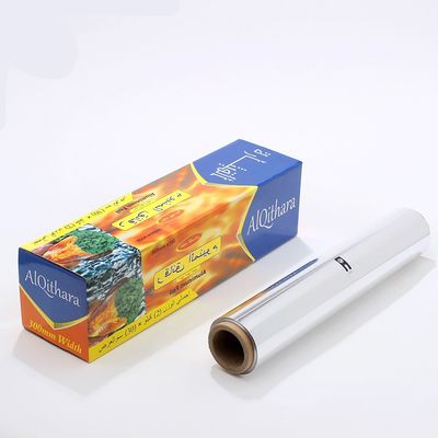 9/15/20/35/40 Rollo de papel de aluminio de grado alimenticio de micrones para restauración doméstica y horneado