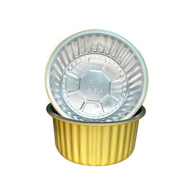 Contenedor de alimentos Pedido a medida caliente desechable redondo de papel de aluminio pastel horneado ventas