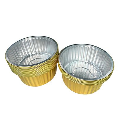 Contenedor de alimentos Pedido a medida caliente desechable redondo de papel de aluminio pastel horneado ventas