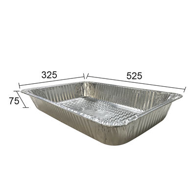 Amigable con el medio ambiente 525x325mm Aluminio de papel Grill de barbacoa para cocinar al aire libre