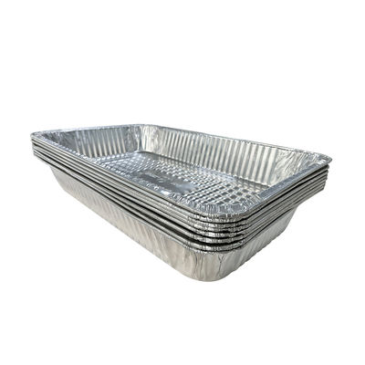 Amigable con el medio ambiente 525x325mm Aluminio de papel Grill de barbacoa para cocinar al aire libre