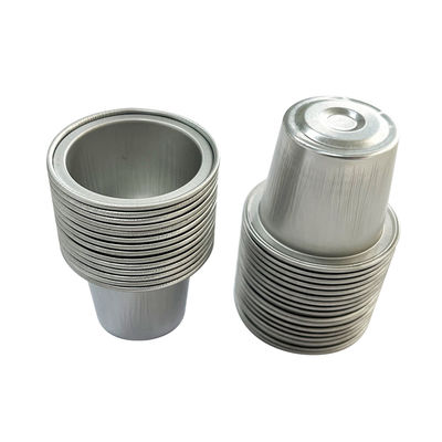 Capsulas de café de papel de aluminio desechables con pared lisa y sellable para envasar alimentos para mascotas