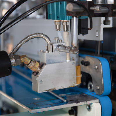 Máquina automática para hacer cajas de cartón corrugado plegado, carpeta de carpeta, pegamento de papel de aluminio