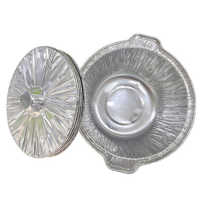 Contenedor de alimentos de uso pesado de papel de aluminio desechable con tapa para el contenedor para llevar
