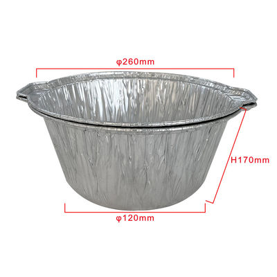 Contenedor de alimentos de uso pesado de papel de aluminio desechable con tapa para el contenedor para llevar