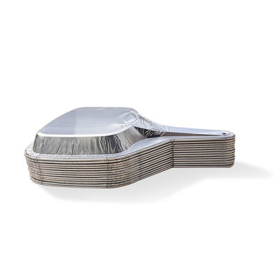 Envases de papel de aluminio biodegradable para hornear cocinar cocina recalentamiento pedido personalizado