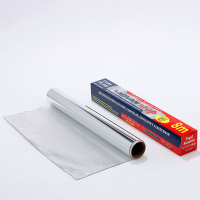 Logotipo personalizado Rollo de papel de aluminio 8011 de impresión suave para envases de alimentos de cocina