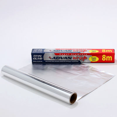 Logotipo personalizado Rollo de papel de aluminio 8011 de impresión suave para envases de alimentos de cocina
