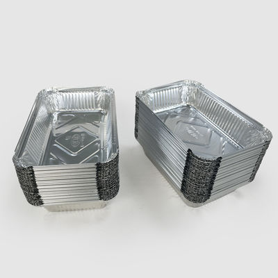 Envases para comida para llevar al restaurante con papel de aluminio respetuoso del medio ambiente