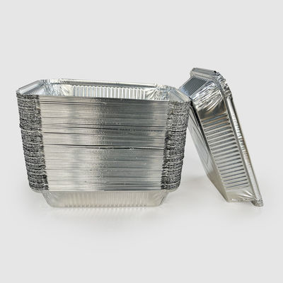 Envases para comida para llevar al restaurante con papel de aluminio respetuoso del medio ambiente
