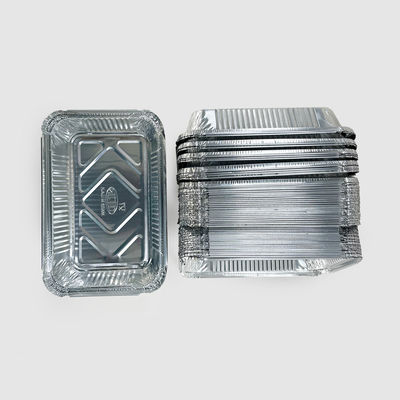 Envases para comida para llevar al restaurante con papel de aluminio respetuoso del medio ambiente