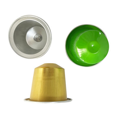 Capsula vacía compatible con Nespresso de papel de aluminio para el consumo sostenible de café