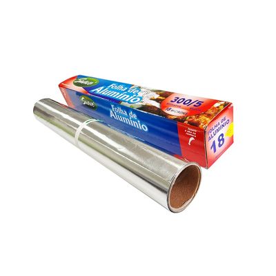 Largo personalizado Temperatura suave 8011 Rollo de papel de papel de aluminio para cocina doméstica