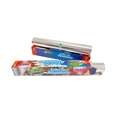 Largo personalizado Temperatura suave 8011 Rollo de papel de papel de aluminio para cocina doméstica