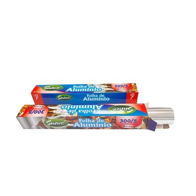 Largo personalizado Temperatura suave 8011 Rollo de papel de papel de aluminio para cocina doméstica