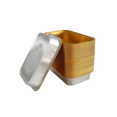 Contenedor de pastel de copa de postre de papel de aluminio para almacenamiento seguro e higiénico del postre