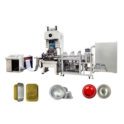 Máquina de prensado de perforación de 45 T para el equipo de fabricación de contenedores de alimentos de papel de aluminio