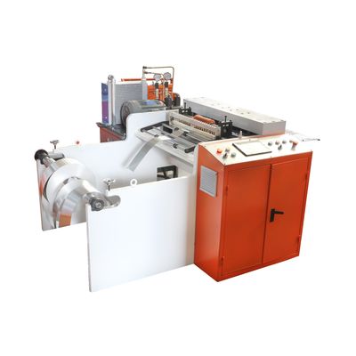 Máquina de prensa de cuchilla de sierra semiautomática para restaurante en caja de color de papel de aluminio
