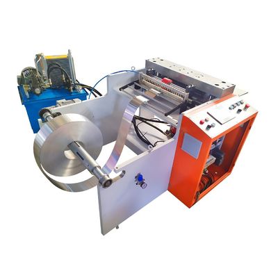 Máquina de prensa de cuchilla de sierra semiautomática para restaurante en caja de color de papel de aluminio