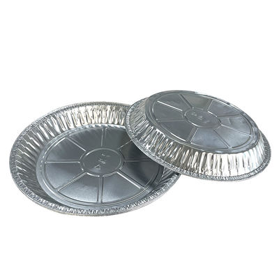 Pansilla de papel de aluminio desechable redonda de plata personalizada perfecta para hornear y asar
