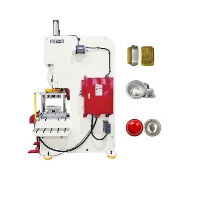7.5KW potencia del motor principal Línea de producción de contenedores de papel de aluminio para planta de fabricación