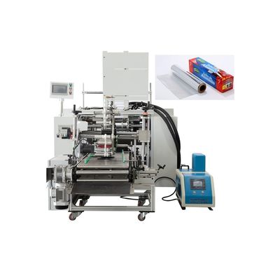 Máquina avanzada de rollo de película de estiramiento automática completa de película de adhesión de aluminio