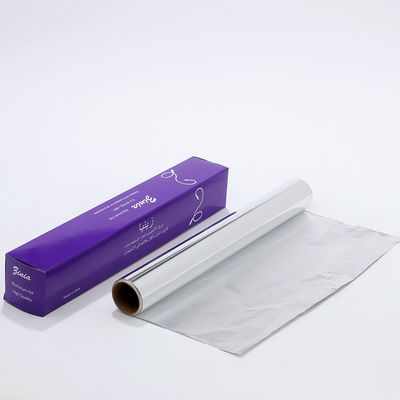 Largura personalizada Plata Forma suave y fácil de grado alimenticio papel de papel de horneado papel de aluminio para el hogar rollos