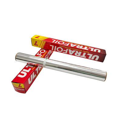 30cm 45cm Calidad alimenticia horneado tostado Bbq papel de papel reciclable de aluminio con cortador
