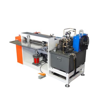 Máquina de prensado de cuchilla de sierra de aluminio con accionamiento eléctrico para rollo de caja de dientes de sierra semiautomático