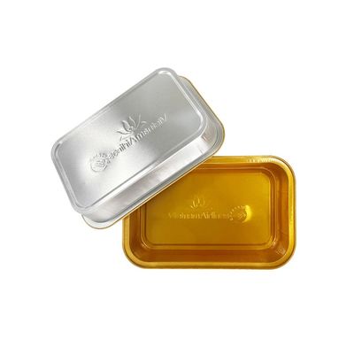 Contenedor de alimentos ecológico bandejas desechables de aluminio de hoja de aluminio para aerolíneas