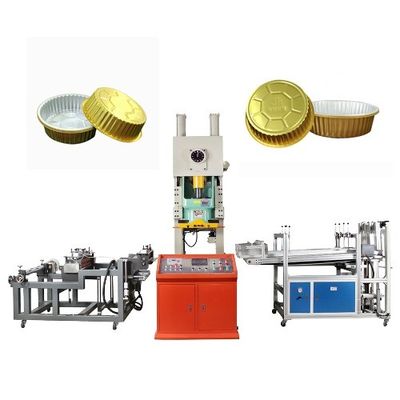 Máquina de fabricación automática de bandejas de contenedores de alimentos desechables de cápsulas de aluminio de alto nivel de seguridad