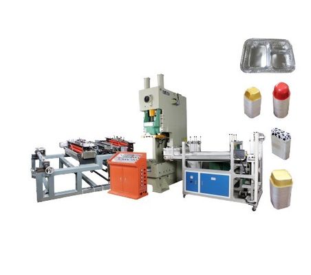 Máquina de fabricación automática de bandejas de contenedores de alimentos desechables de cápsulas de aluminio de alto nivel de seguridad