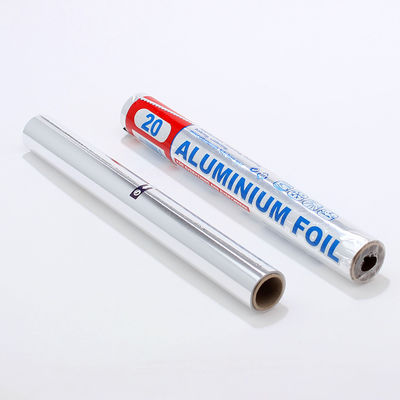 Cocina Rollo de papel de aluminio de ancho personalizado con película de plástico y superficie lubricada