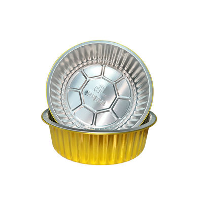Envases para hornear con papel de aluminio dorado para almacenar y hornear convenientemente alimentos