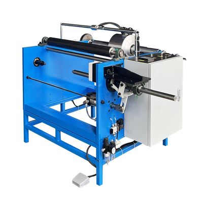 Máquina de recubrimiento de hojas de aluminio de eje único de corte manual