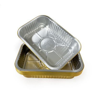 Embalaje de alimentos desechables Envase de papel de aluminio para hornear y empacar convenientemente